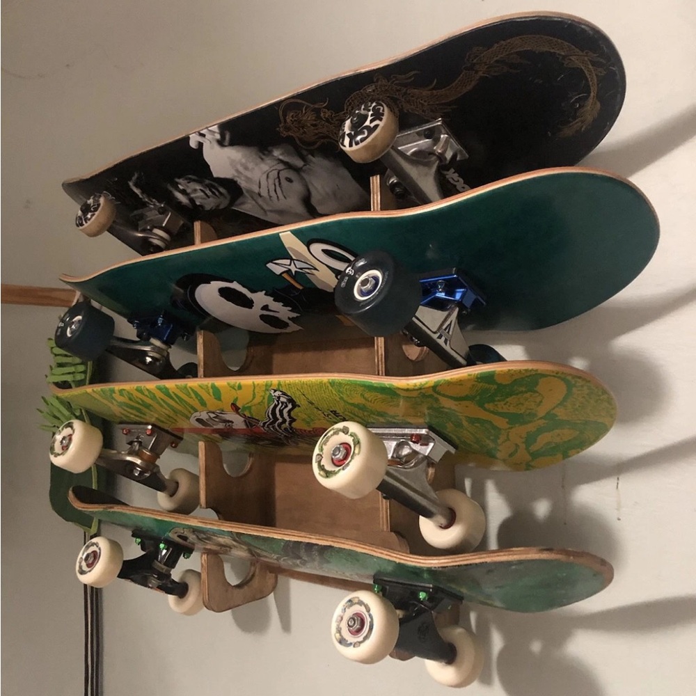 Handmade Skateboard Wall Rack - Picture 3 of 4